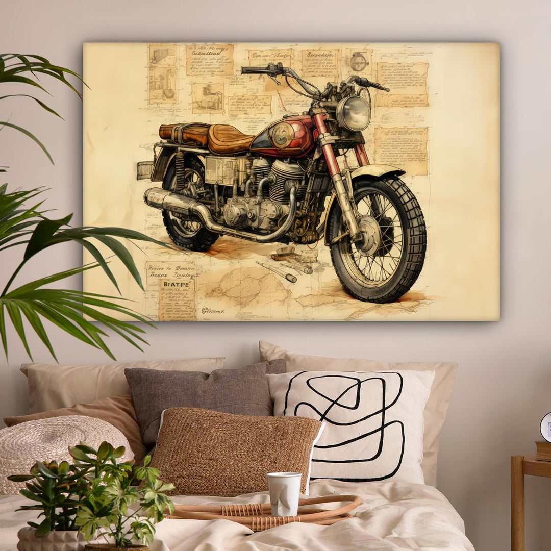 MuchoWow© Leinwandbild Gross 120x80 cm XXL Dekoration Wohnzimmer Bilder Aufhängen Wall Decoration Li