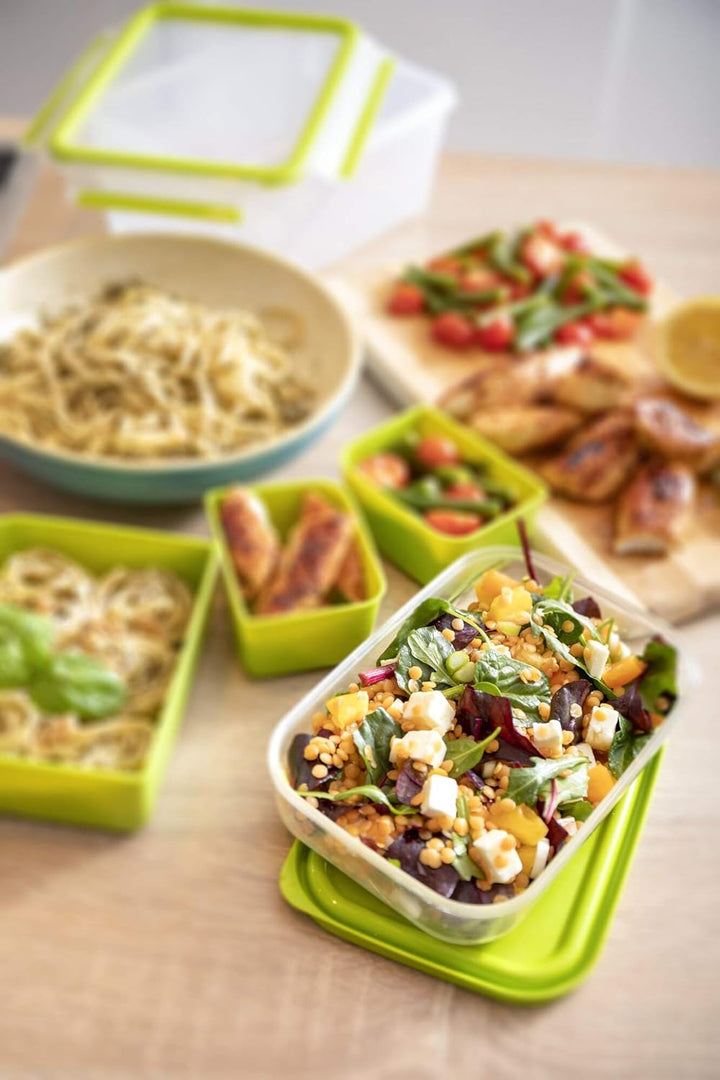 Tefal N1071610 Clip & Go/Masterseal To Go XL Lunchbox Grün 1,6 L Frei Von BPA Hält das Essen Frisch