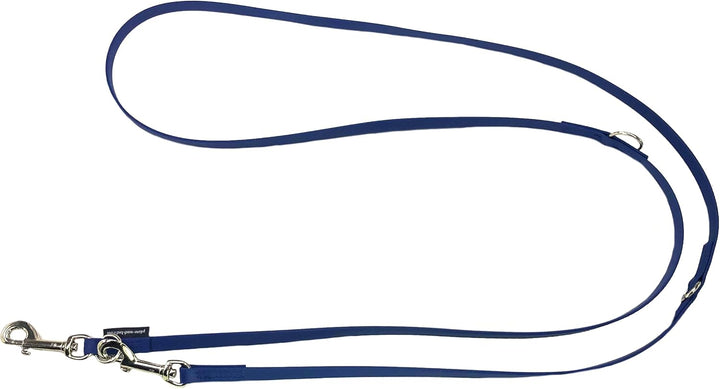 Biothane Hundeleine kleine Hunde/grosse Hunde verstellbar 2m / 2,40m / 2,80m / 3,50m / 5m SILBERNER
