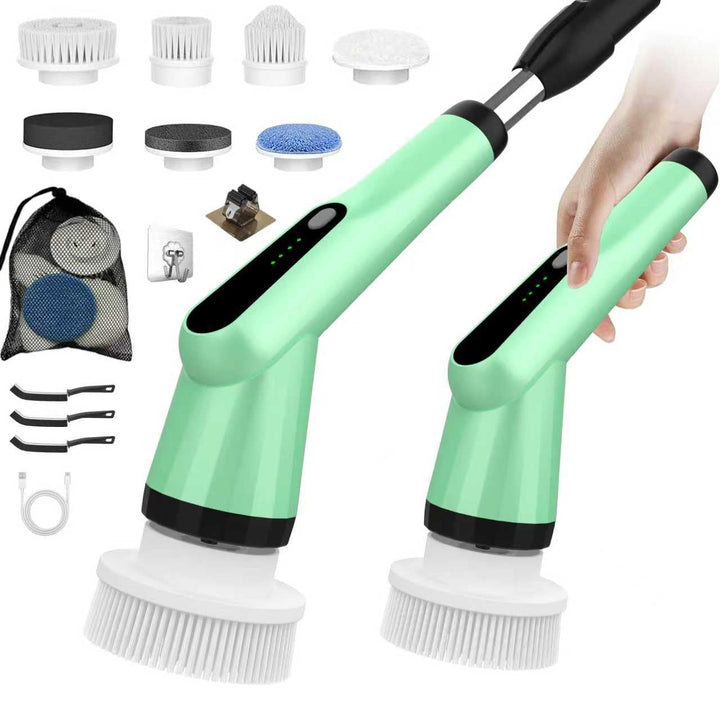 Elektrische Reinigungsbürste, Electric Cleaning Brush mit 7 Wechselbürsten, IPX7 wasserdichte Putzbü
