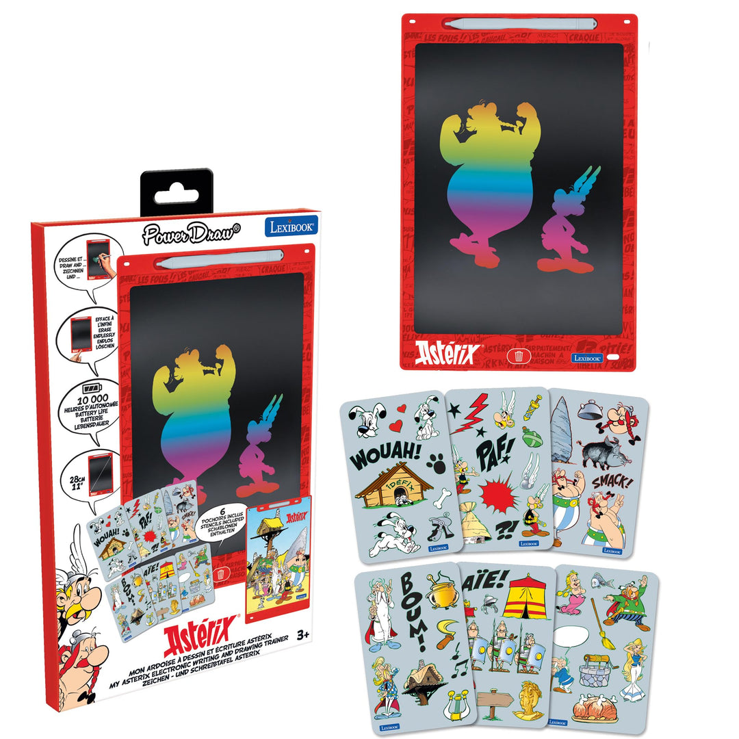 Lexibook, Astérix, Magische Schiefertafel, Künstlerisches und kreatives Spielzeug für Mädchen und Ju
