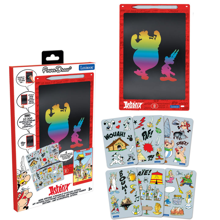 Lexibook, Astérix, Magische Schiefertafel, Künstlerisches und kreatives Spielzeug für Mädchen und Ju