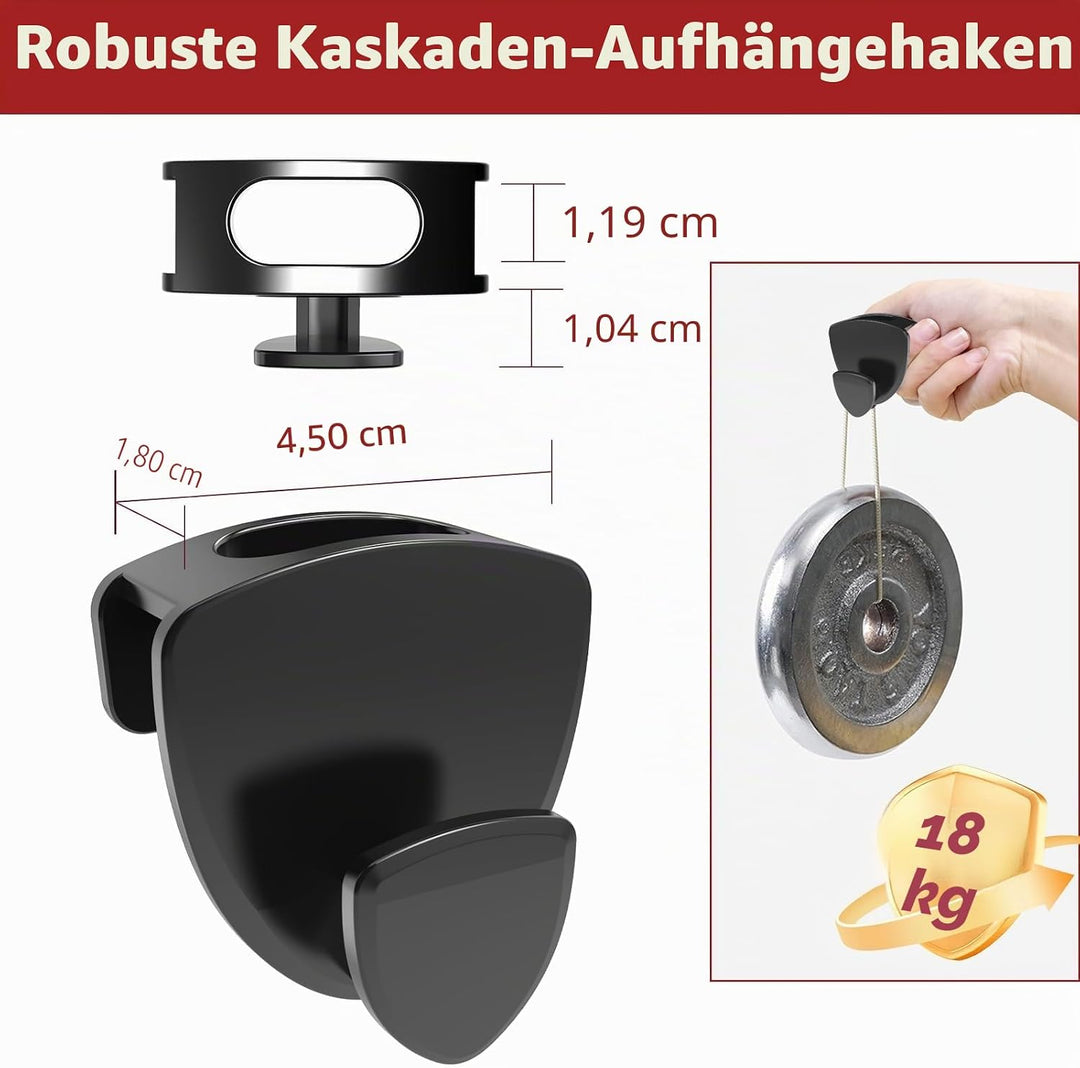 Kleiderbügel Platzsparend 30 Stück - Schwerlast Organizer bis 20KG | Stabile platzsparende Kleiderbü