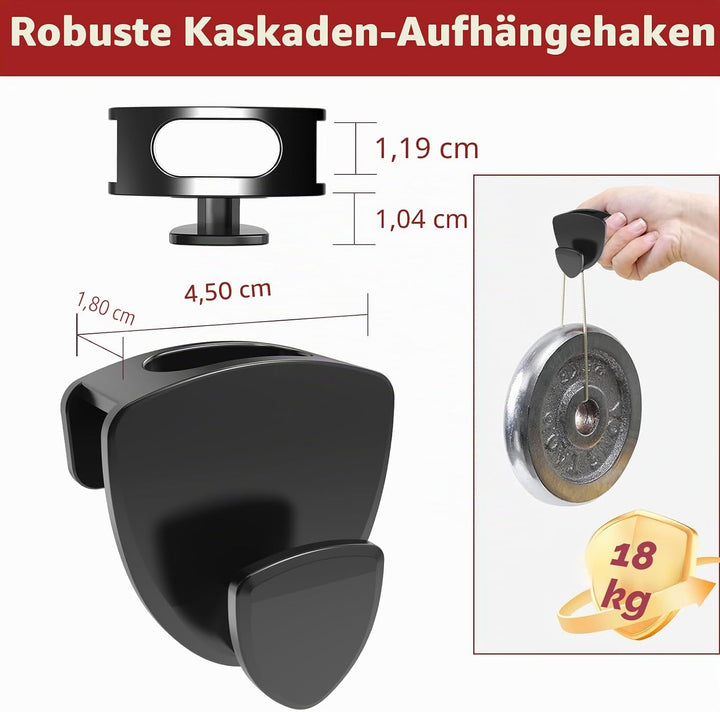Kleiderbügel Platzsparend 30 Stück - Schwerlast Organizer bis 20KG | Stabile platzsparende Kleiderbü