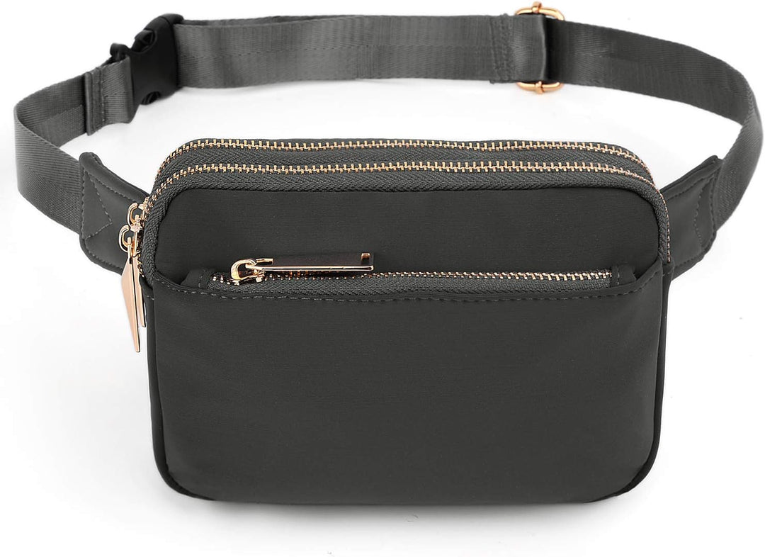 Geldbörse Damen Brieftasche UTO PU Leder Multifunktions Zip um Clutch für Handy 0759a Grau, 0759a Gr
