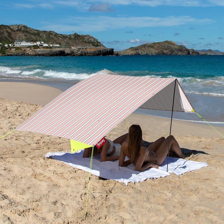 Fatboy Miasun Strandzelt - Tragbarer Sonnenschirm Strand Gross - Faltbarer Sonnenschirm mit Ständer