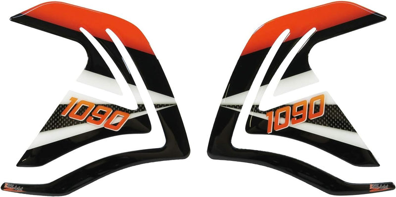 BIKE-label Seitentank Pad Carbon Orange kompatibel für KTM 1090 Adventure + R 800124