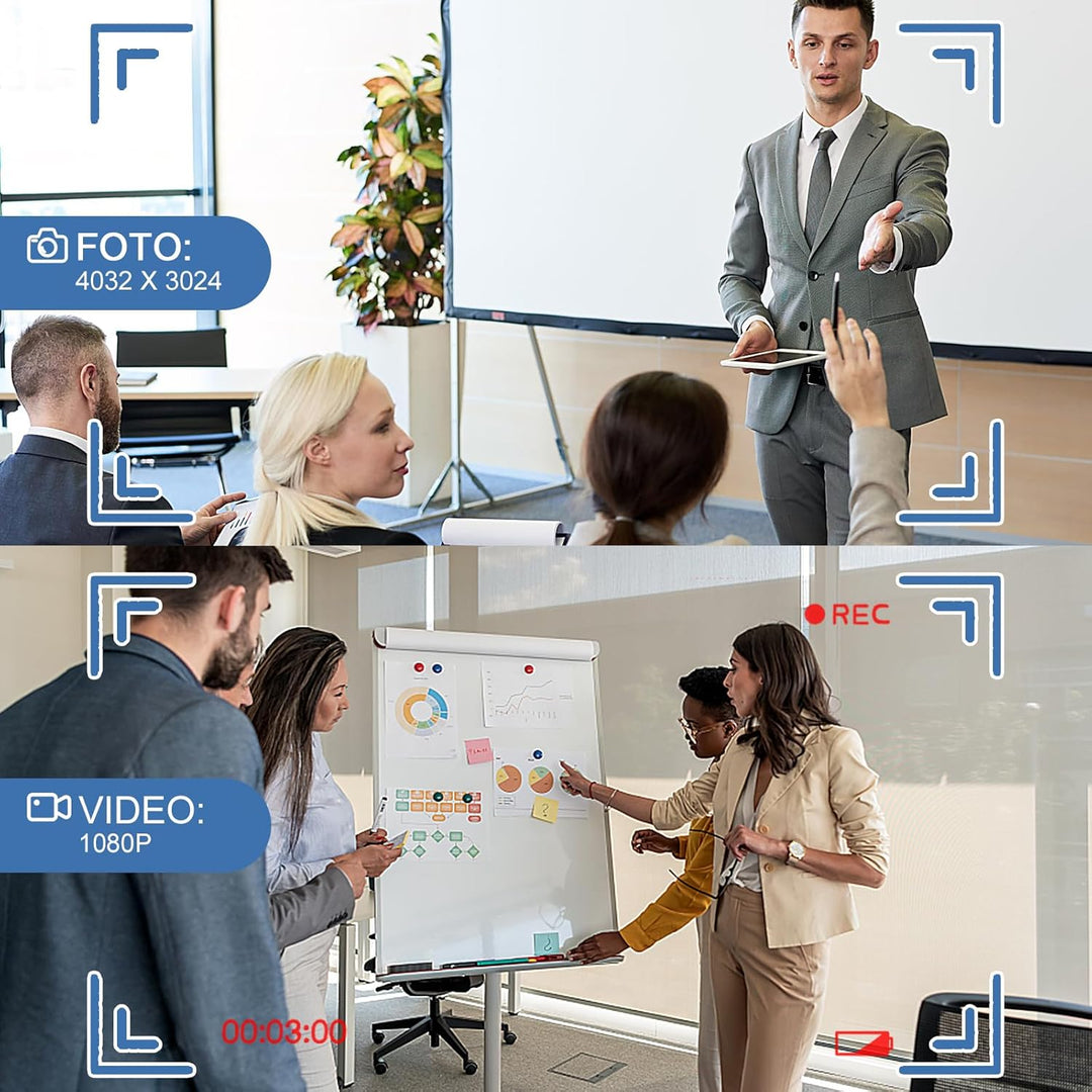 FINSUI Mini Kamera 32GB 1080P überwachung Kamera Tragbare kleine Überwachungskamera Stiftkamera Kame