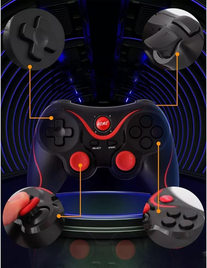 X3-Handle-Game-Gamepad für Mobilen Controller, Kabelgebundene Bluetooth- und Kabellose Konnektivität