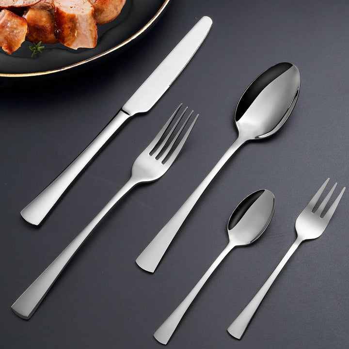 Bestdin Besteck Set 6 Personen, 30 teilig Edelstahl Besteckset, Essbesteck Set mit Messer Gabel Löff