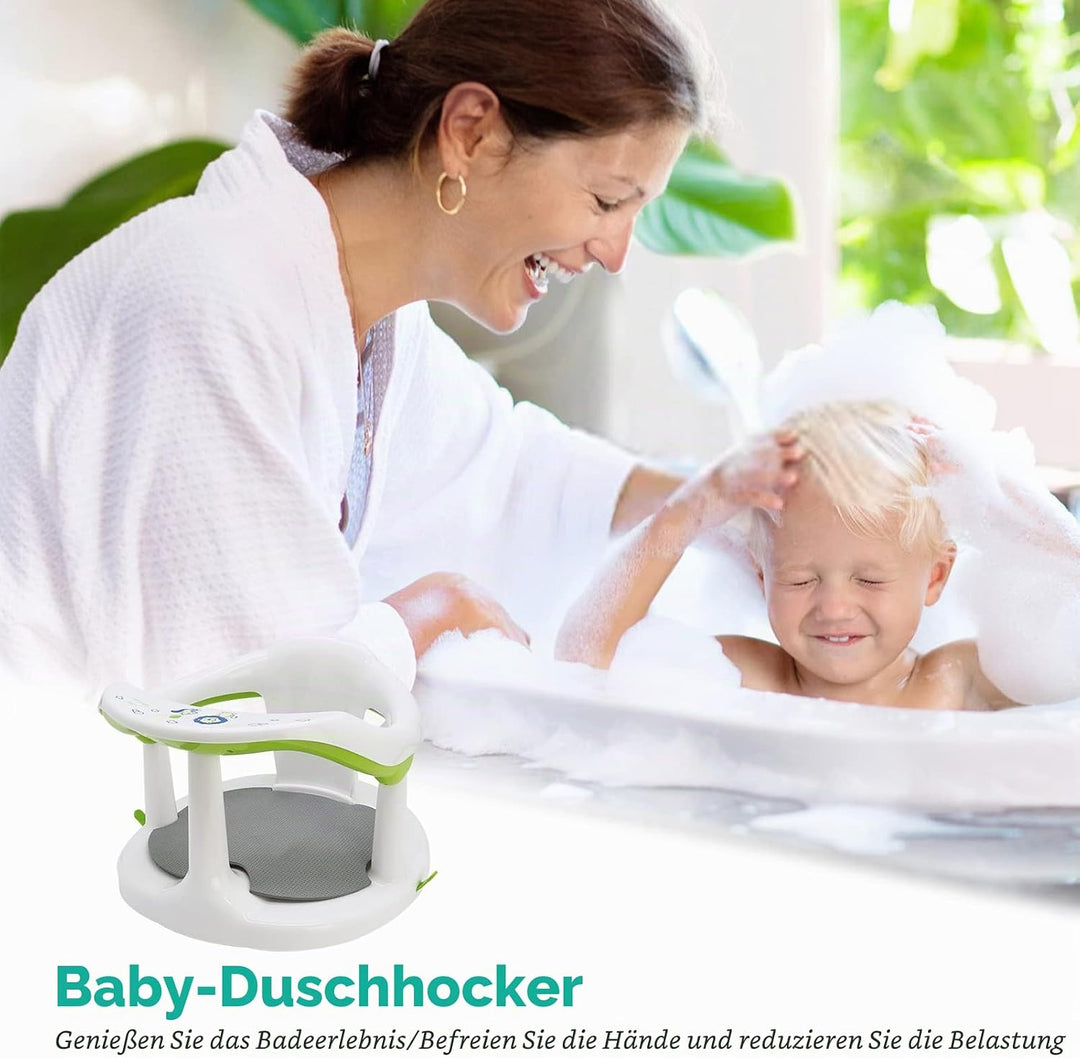 Badesitz für Babys, Baby-Badewannensitz zum Baden im Sitzen, Niedliche Baby-Duschstühle zum Sitzen i