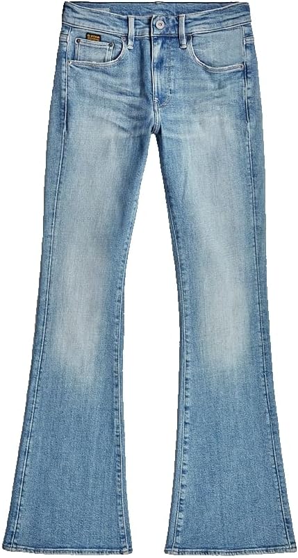 G-STAR Damen 3301 Flare Jeans 23W / 30L Blau (Sun Faded Summer Sky D21290-d441-h099), 23W / 30L Blau