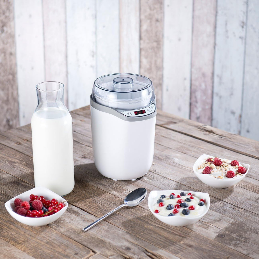 Rosenstein & Söhne Yoghurtbereiter: XL-Joghurt-Maker für griechischen Joghurt, Naturjoghurt u.v.m, 1