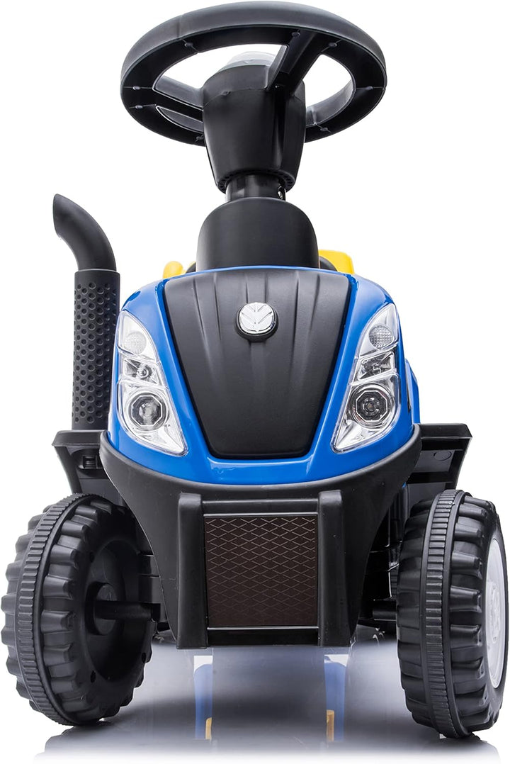 Kinder Rutschauto Rutschfahrzeug New Holland Traktor mit Anhänger Rutscherfahrzeug Kinderauto Kinder