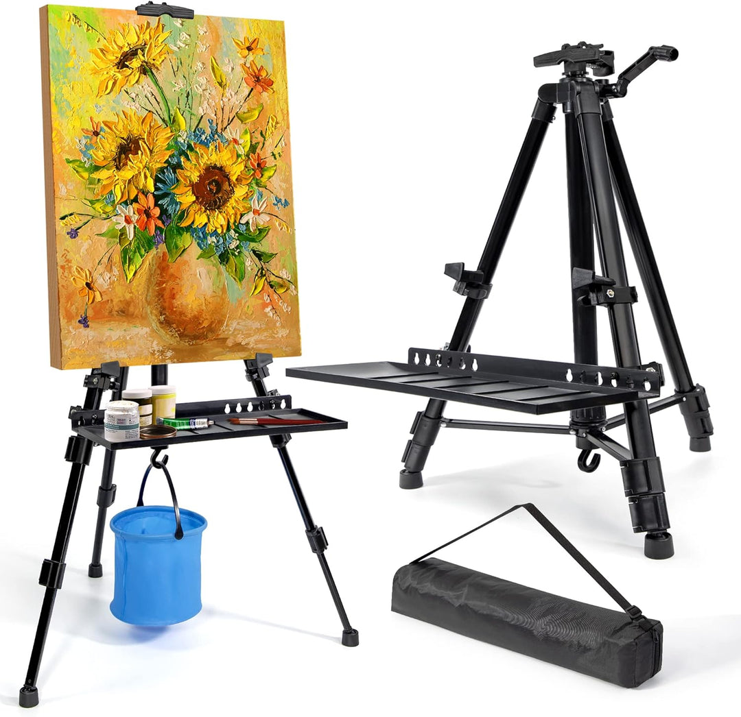 VAIIGO Staffelei gross L 52-162cm, Atelierstaffelei, Künstler Staffelei, Verstellbare Staffelei, Fel