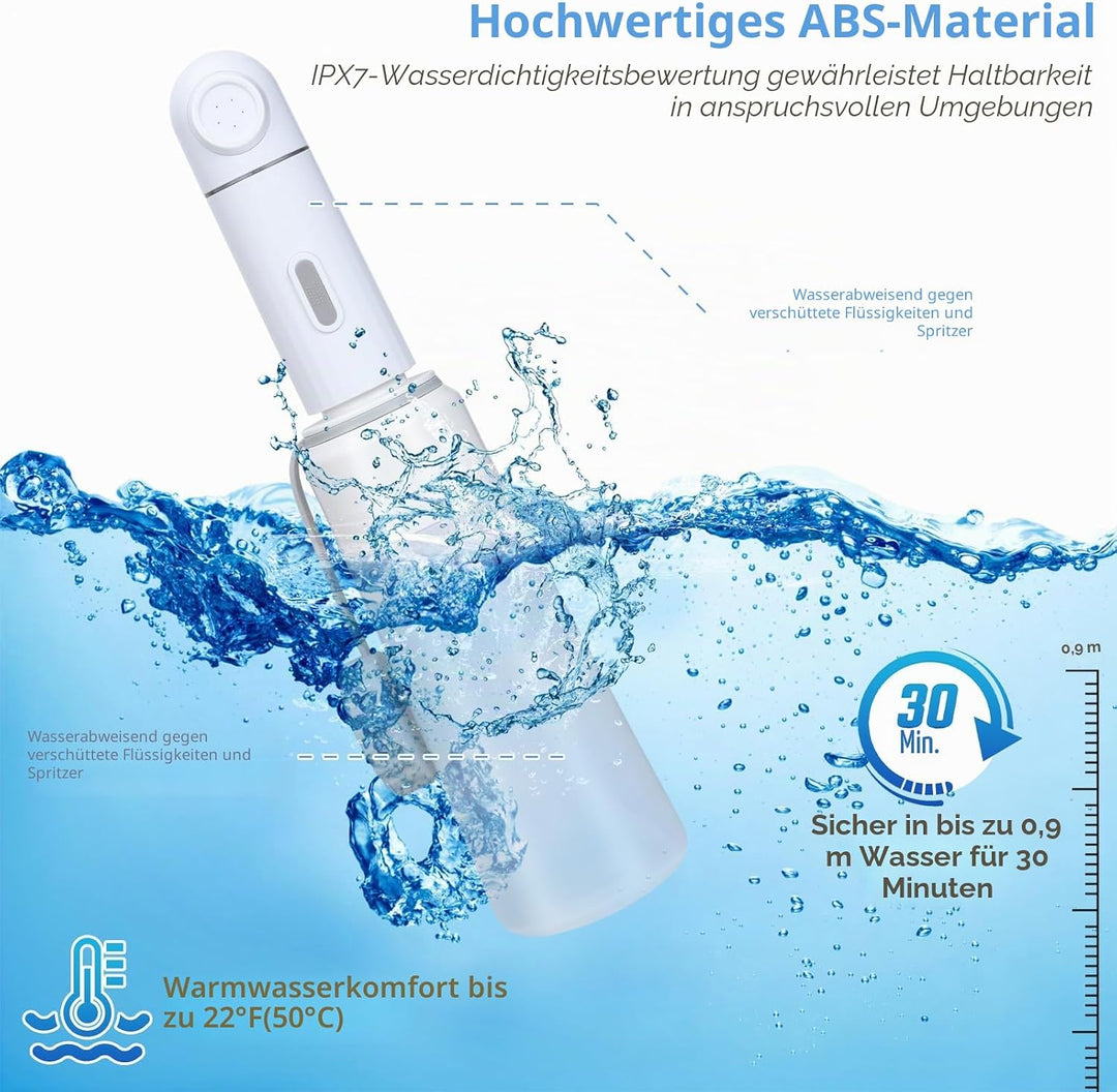 Tragbares Bidet für Reisen, 350 ml, Elektrisch, IPX7 Wasserdicht, Wiederaufladbar, Handheld, Bidet,