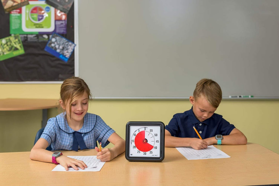 Time TTA1-W Timer Original Medium 18x18 cm; 60-minuten visueller Timer - Countdown-Uhr für Klassenzi