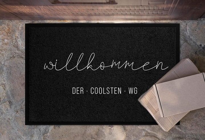 Fussmatte - Herzlich Willkommen wäre übertrieben - ironisch lustig Türmatte Fussabtreter Schmutzfang