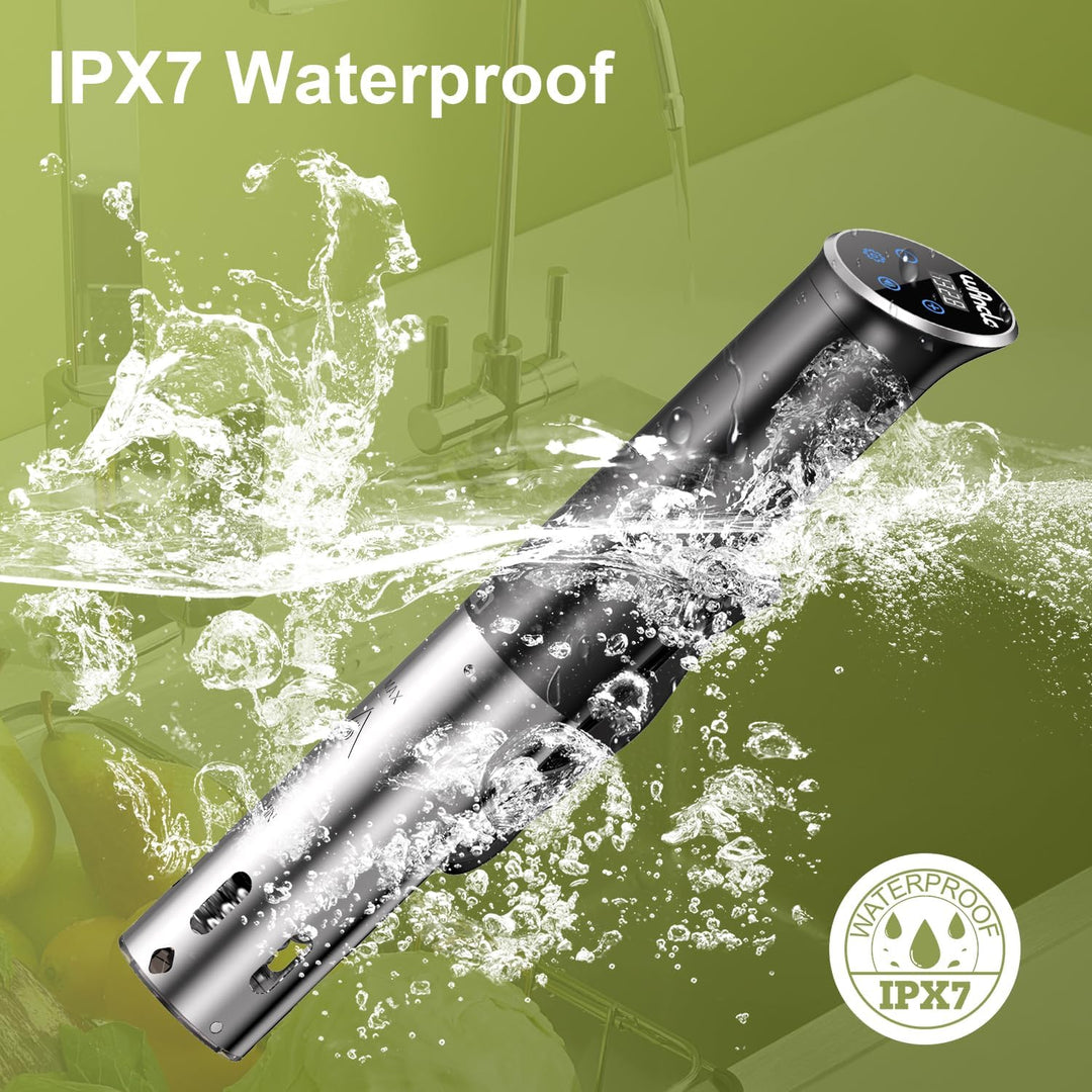Sous Vide, Wancle Sous Vide Garer Sous Vide Stick 1100W Präzise Temperaturregelung, IPX7 Wasserdicht