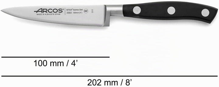 Arcos Küchenmesser-Set: 1 Schälmesser + Santoku + Chefmesser - Set für Köche mit Edelstahlklinge und
