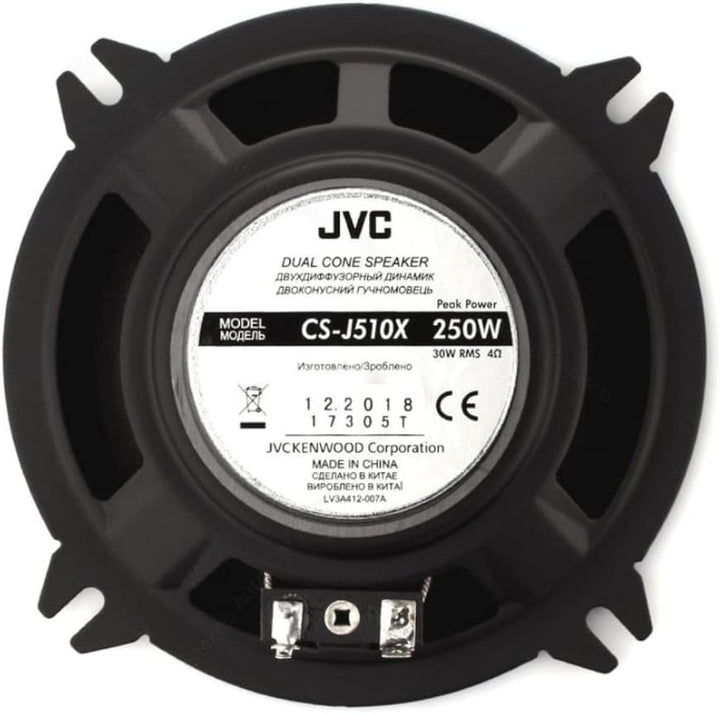 JVC CS-J510X Doppelkegel-Koaxial-Lautsprecher für Auto, 13 cm, 250 W