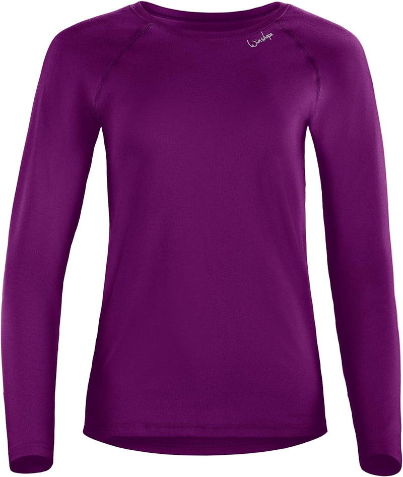 WINSHAPE Damen Damen Light and Soft Long Sleeve Top Aet118ls Yoga-Shirt (1er Pack) M Lila, M Lila