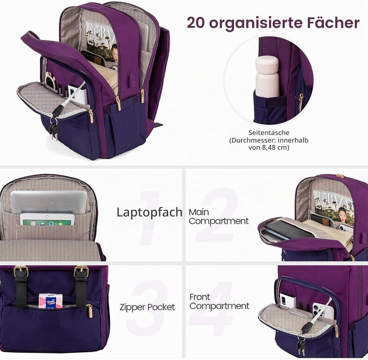 LOVEVOOK Rucksäcke für Kinder, Schulrucksack Teenager Mädchen, Wasserdichter Daypack mit Laptop Fach