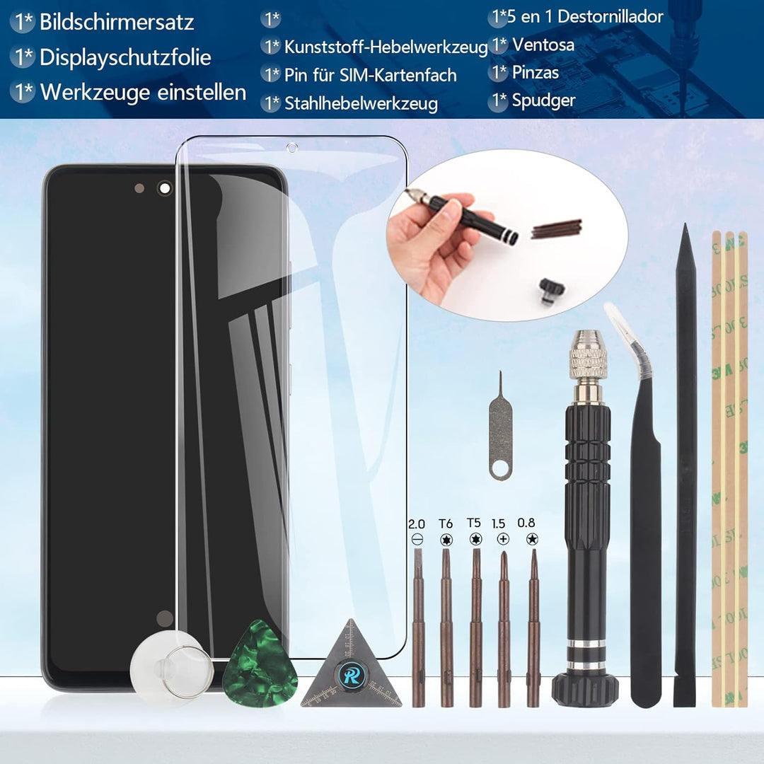 RongZy AMOLED Display für Samsung Galaxy A52 4G A525F LCD Bildschirmersatz Digitizer Touchscreen Mon