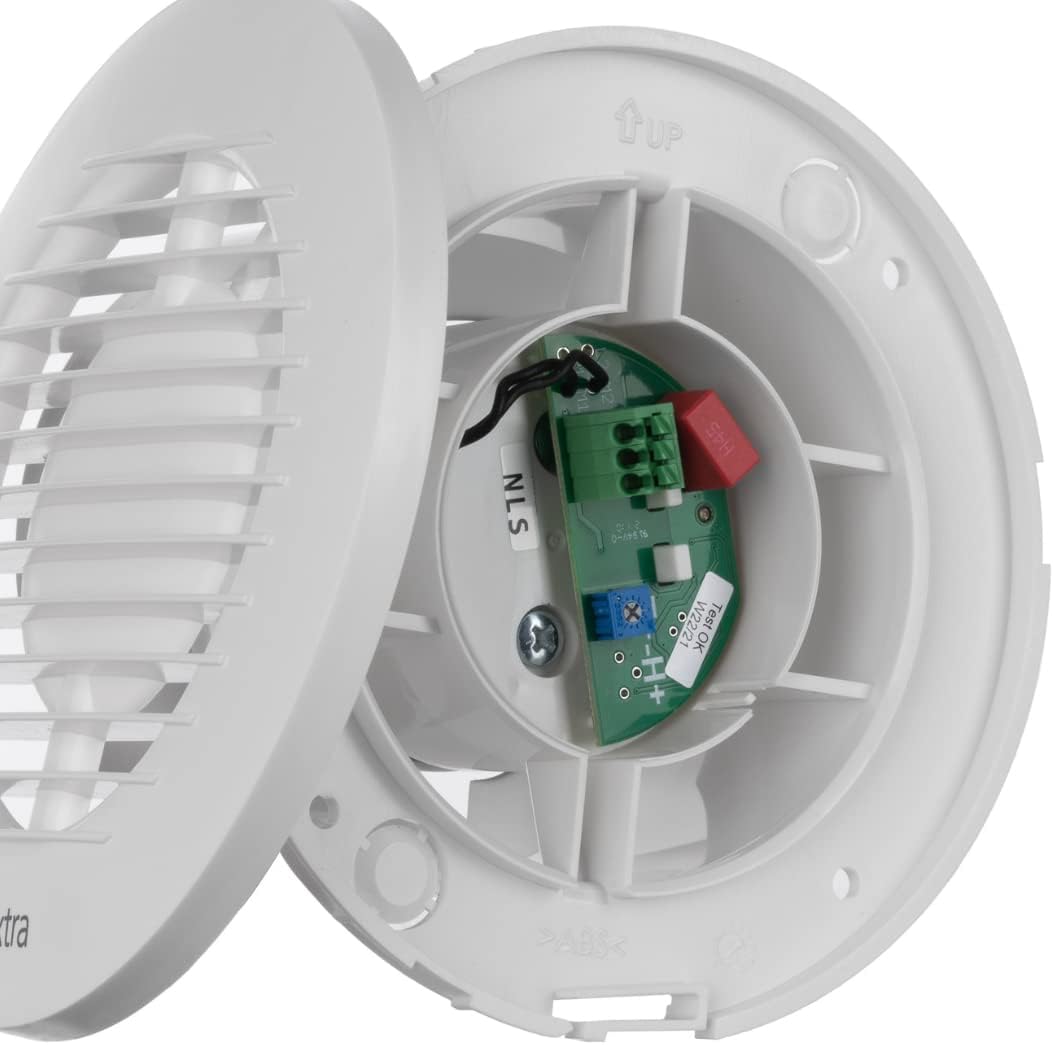 EUROPLAST Ø 100mm Badlüfter Timer/Nachlauf, Wandlüfter Ventilator Wandventilator Abluftventilator Le
