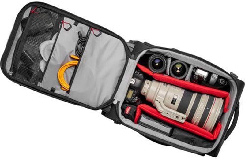 Manfrotto Switch-55 Pro Light 2-in-1 Trolley und Kamerarucksack, Rucksack für Camcorder, DSLR Kamera