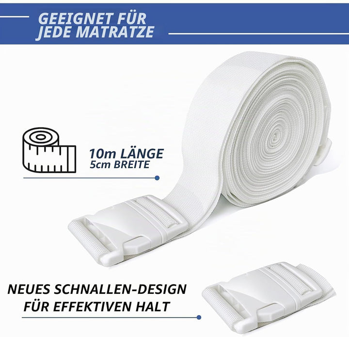 Matratzenhalter | Verbindet zwei Matratzen zu einer grossen LiegeFläche | variabel einstellbar | Mat