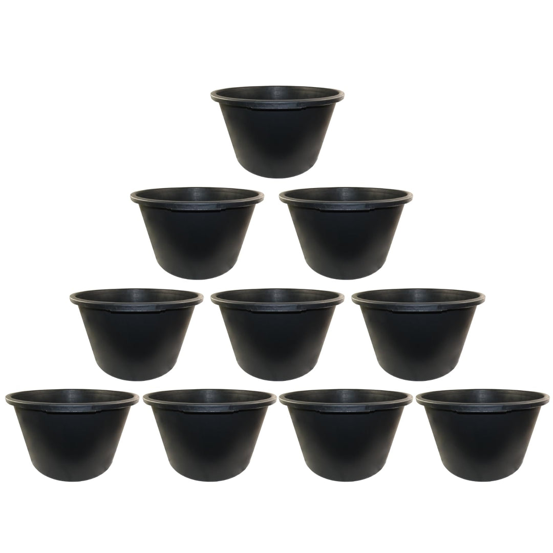 10x Mörtelkübel DEWEPRO® - Mörteleimer - Mörtelwanne - Baueimer - Mörtelkasten für Garten und Bauste