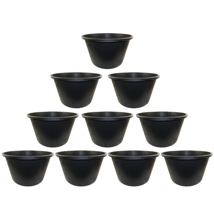 10x Mörtelkübel DEWEPRO® - Mörteleimer - Mörtelwanne - Baueimer - Mörtelkasten für Garten und Bauste
