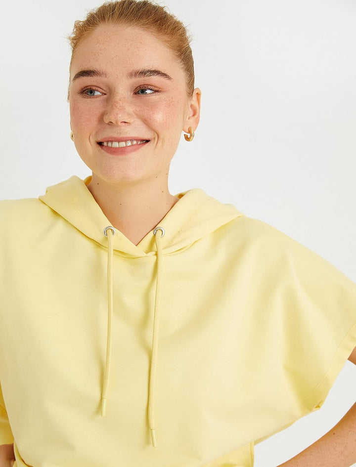 Koton Damen Sweatshirt S Yellow (151), S Yellow (151)