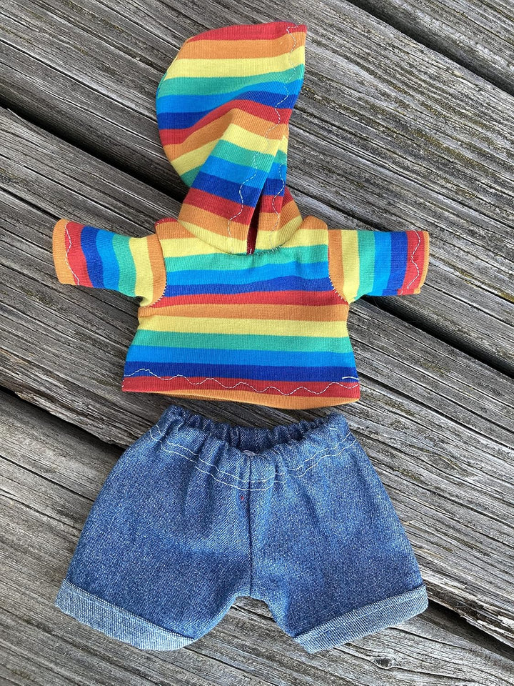 Kleidung handmade Shirt oder Kapuzenshirt + Jeans für Bären Teddy Gr. 22 cm/oder 35 cm Bekleidung Pu