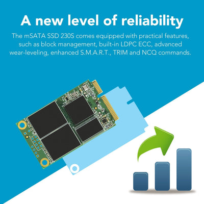 Transcend Highspeed 256GB interne mSATA SSD SATA III (6Gb/s), Festkörper-Laufwerk, zum Aufrüsten von