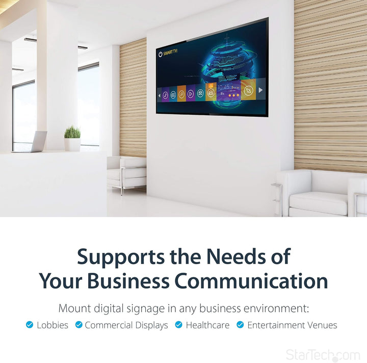 StarTech.com Supporto da Parete per Televisione a Schermo Piatto - Braccio Articoloato Multidirezion