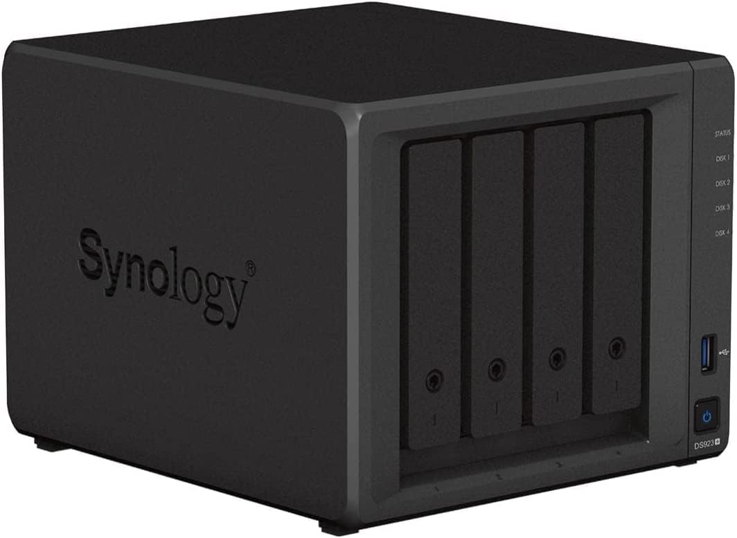 Synology DS923+ 16TB 4 Bay Desktop NAS Lösung, installiert mit 4 x 4 TB Western Digital Red Plus Lau