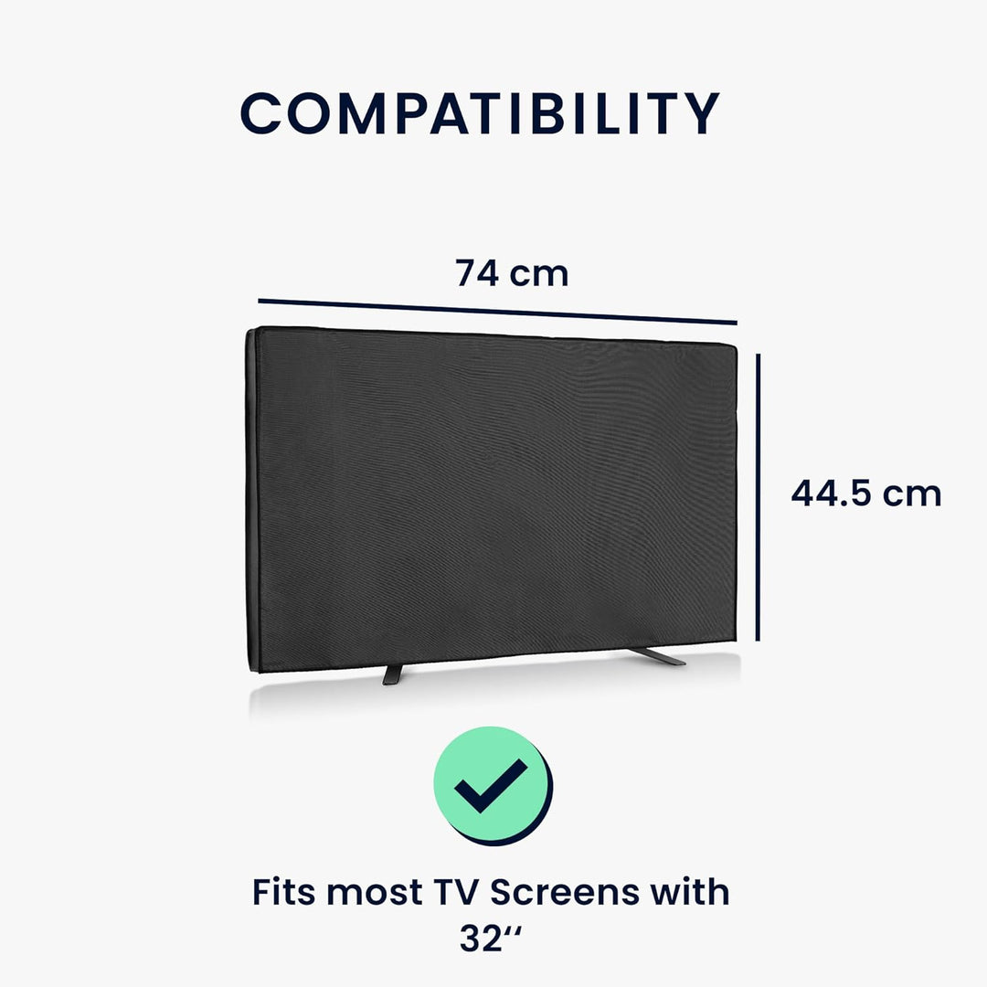 kwmobile 32" TV Outdoor TV Abdeckung - Fernseher Hülle Bildschirmschutz - Schutzhülle wetterfest - S