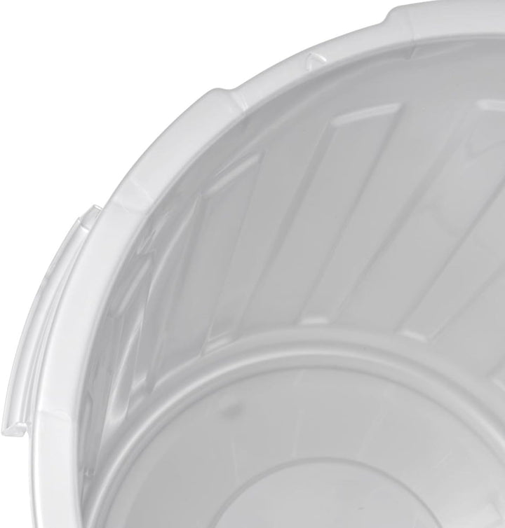 keeeper Maxi-Tonne mit Deckel, Polypropylen, 23 l, 36 x 42 x 36 cm, Mats, Silber 23 L Silber, 23 L S