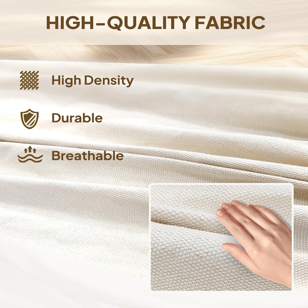 ANYOO Hängematte Outdoor Baumwolle Bequemer Stoff mit Baumfreundlichen Gurten zum Aufhängen, Robuste