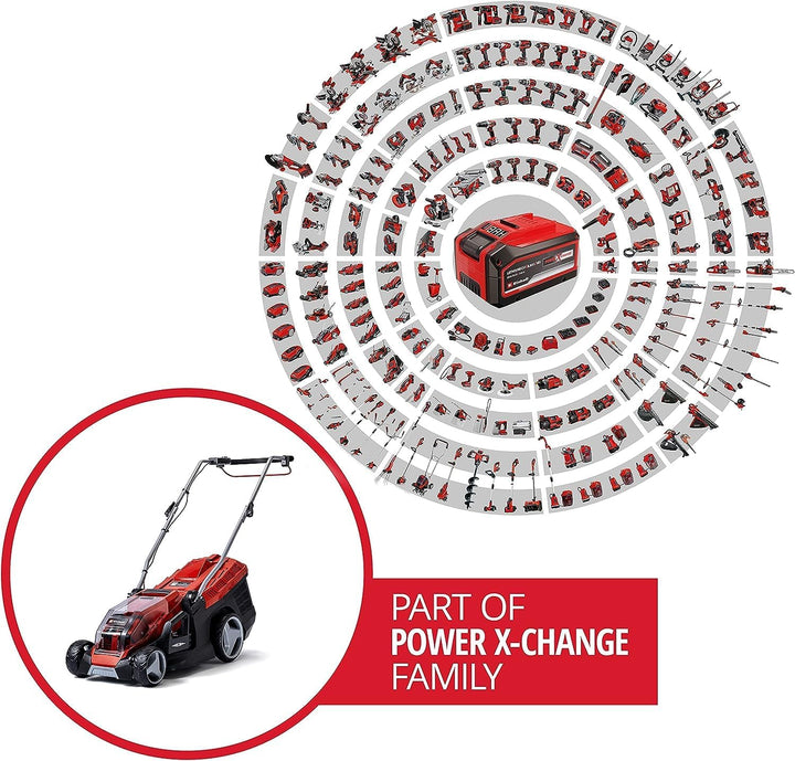 Einhell Akku-Rasenmäher GE-CM 36/36 Li Kit Power X-Change (36 V, 36 cm Schnittbreite, bis 400 m², Br