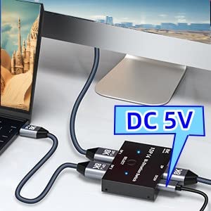 8K Displayport switch DP 1.4 splitter 8K@30Hz 4K@120Hz, Bidirektionaler Umschalter 2 in 1 Out/1 in 2