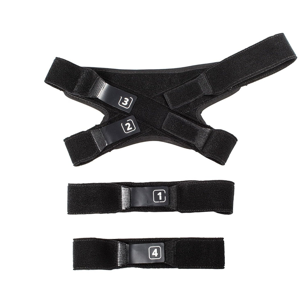 Leatt C- Frame Unisex Knieschoner Set Strap - Erwachsene Black, One Size