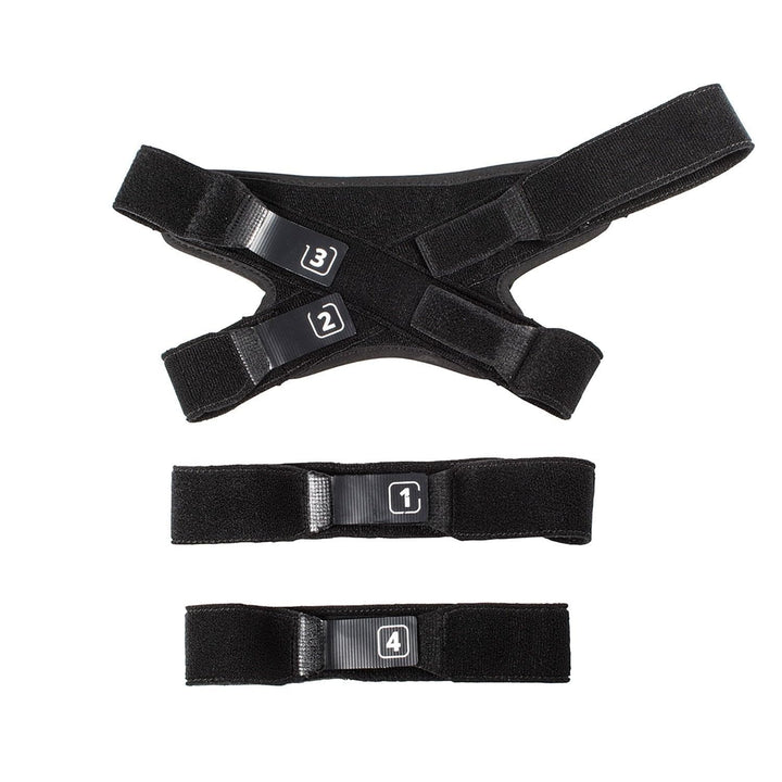 Leatt C- Frame Unisex Knieschoner Set Strap - Erwachsene Black, One Size