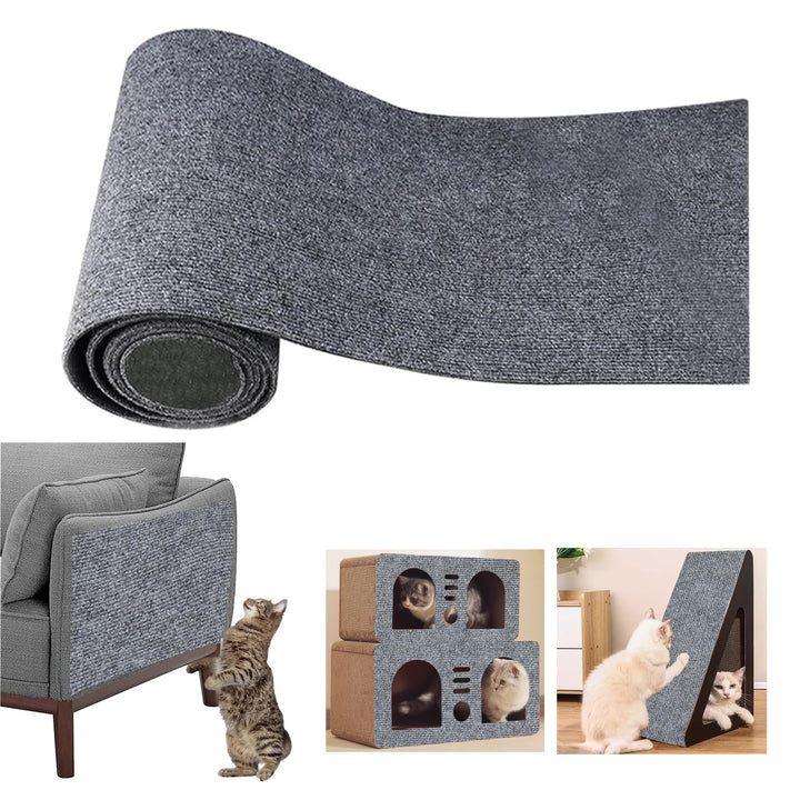 300cmx40cm Selbstklebend Kratzmatte, DIY Kratzbrett, Kratzschutz Sofa, Katzenkratzmatte, AntiKratz T