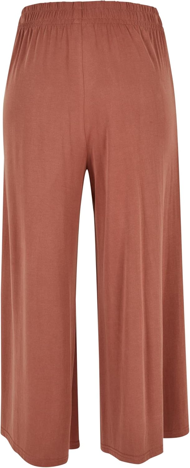 Urban Classics Damen Hose Ladies Modal Culotte, weite 3/4 Hose für Frauen mit elastischem Bund in vi