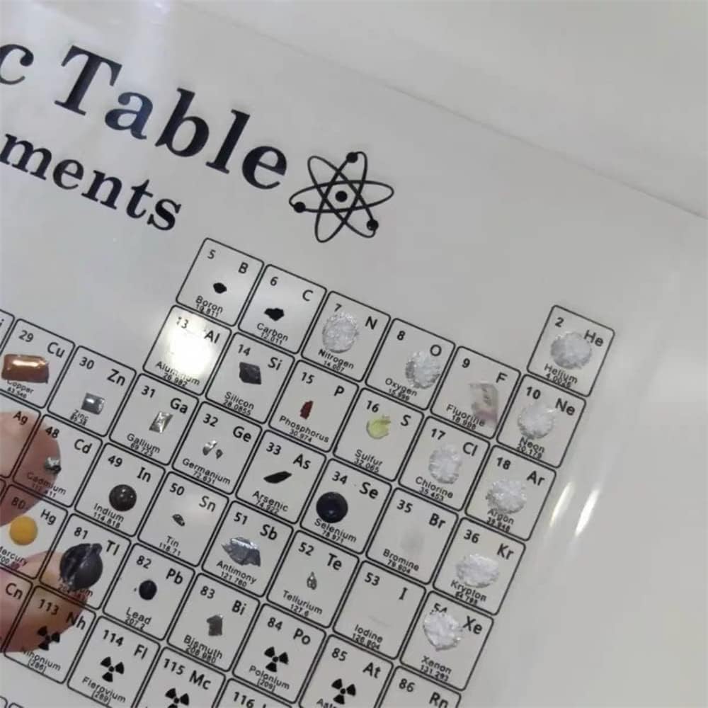 Mocoli Periodensystem Acryl, Periodensystem Echte Elemente, 83 Elements, Periodic Table, Perioden Sy
