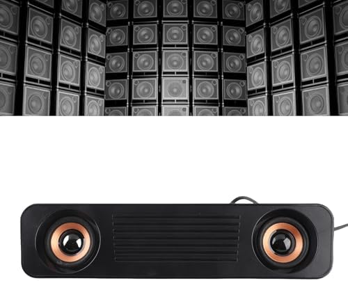KIMISS Kabelgebundene Soundbar Soundbar mit Subwoofer, ABS, Kabelgebundener Lautsprecher, HiFi-Stere