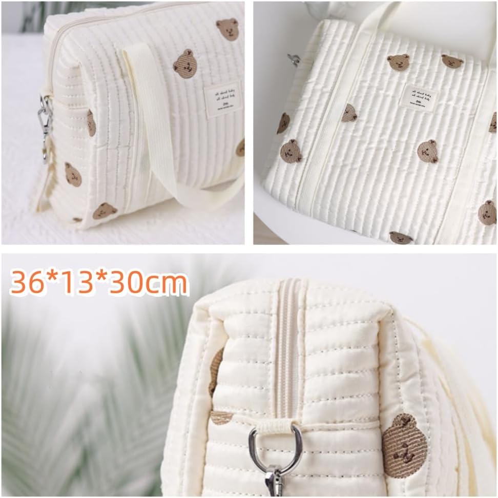 Bestickte Baby Wickeltasche, Universelle tragbare Wickeltaschen für Babys Neugeborene, Elegante Wick